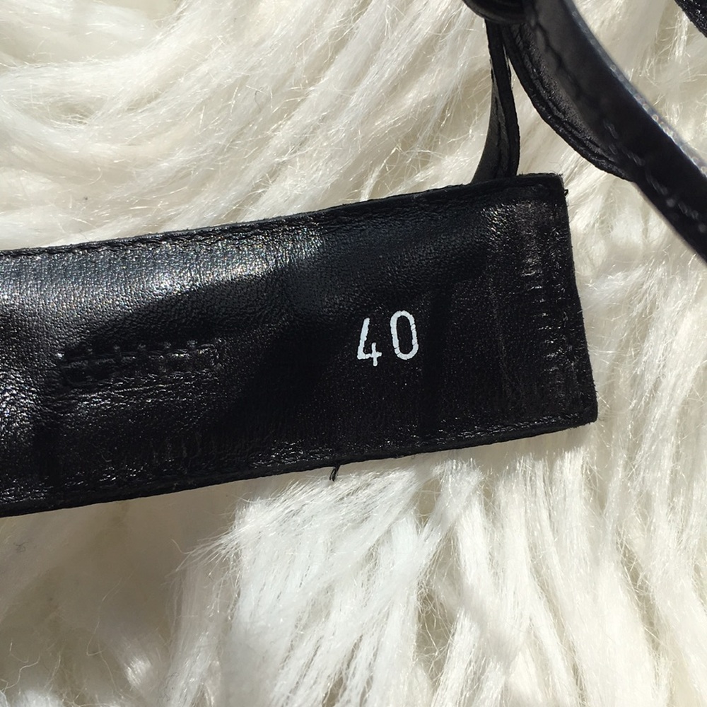 Tod’s Black Satin Ritz Ankle Strap Sandals Heels - Picture 8 of 16